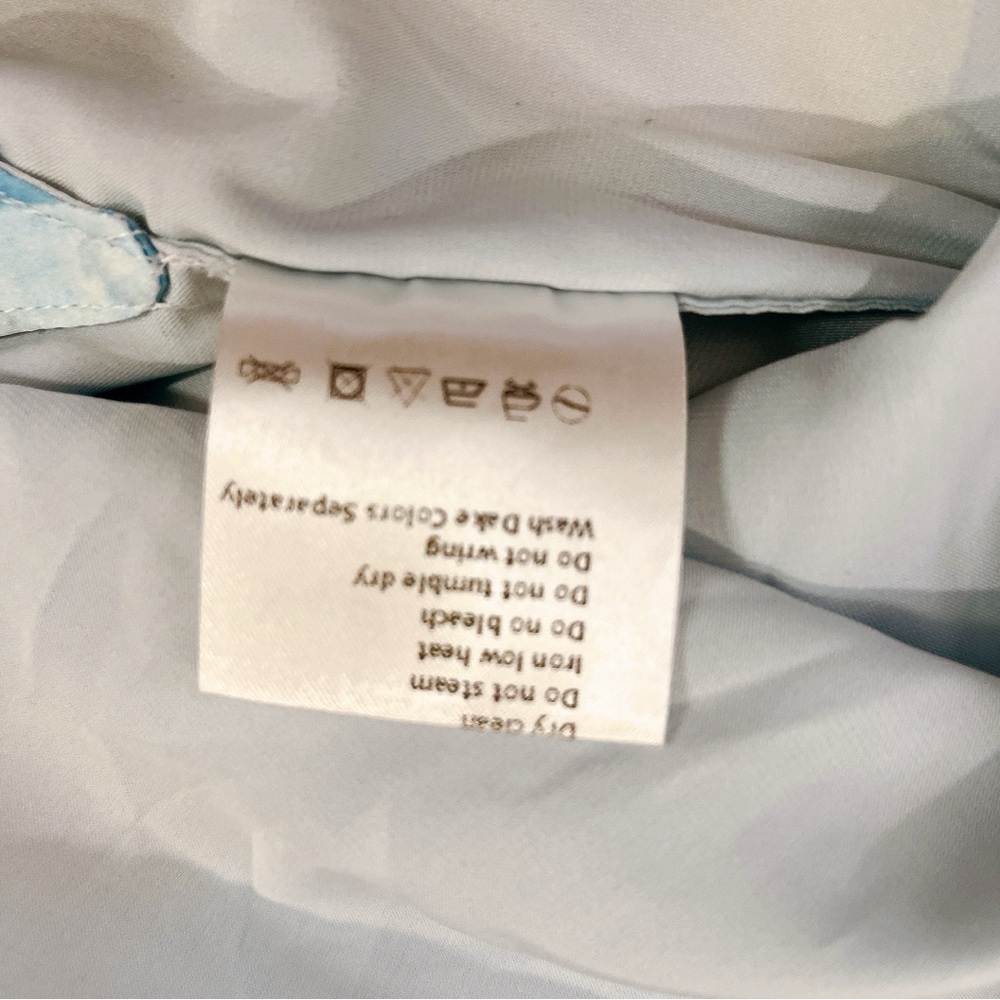 ☁️ Momoko Chic Blue Sky & White Clouds Button-Up Shirt , S - Picture 5 of 6
